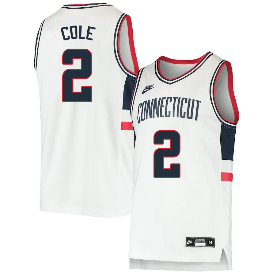 Men #2 R.J. Cole Uconn Huskies College Basketball Jerseys Sale-Throwback